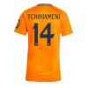 Real Madrid Aurelien Tchouameni #14 Bortedrakt Kvinner 2024-25 Kortermet